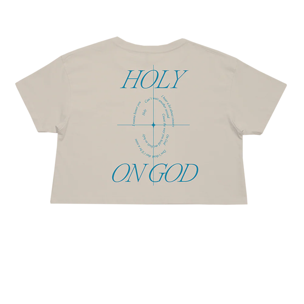 Holy Lyrics Crop Top - Image 2